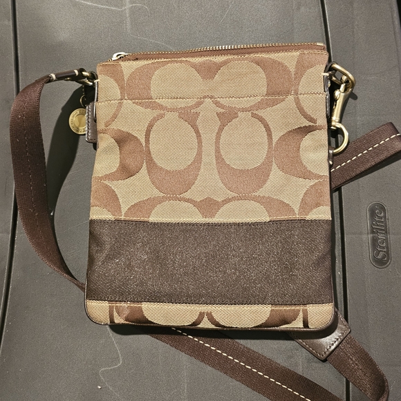 Authentic Coach Brown Crossbody Bag